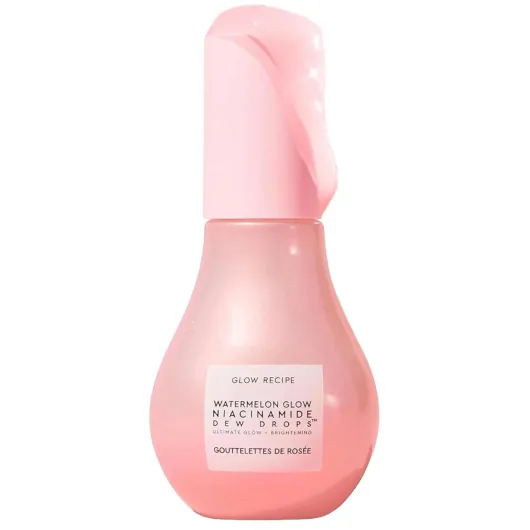 Watermelon Niacinamide Dew Drops - Brightening, Plumping Hydrating Face Serum, Makeup Primer + Liquid Highlighter with Hyaluronic Acid - Dewy & Glowing Korean Skin Care (40ml) Full 1.35 Fl Oz (Pack of 1)