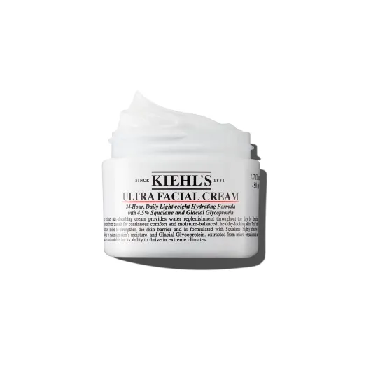 Kiehl's Ultra Facial Cream, with 4.5% Squalane to Strengthen Skin's Moisture Barrier, Skin Feels Softer and Smoother, Long-Lasting Hydration, Easy and Fast-Absorbing, Suitable for All Skin Types 1.7 Fl Oz / 50 ml