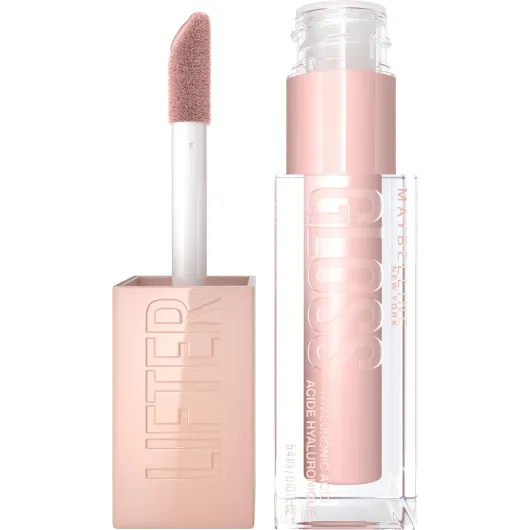 Lifter Gloss, Hydrating Lip Gloss with Hyaluronic Acid, Ice, Pink Neutral, 0.18 Ounce 02 ICE 0.18 Fl Oz (Pack of 1)