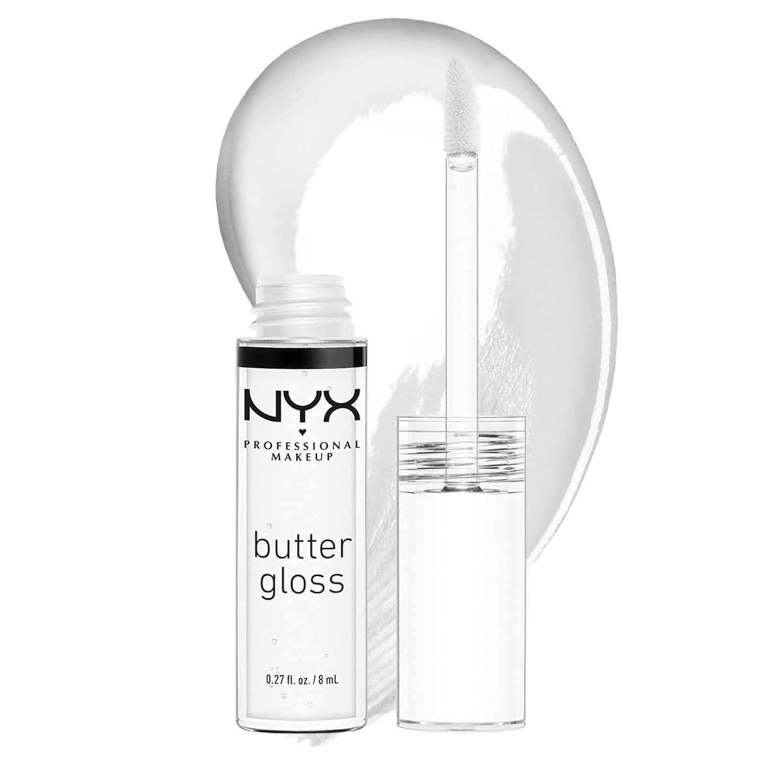 Butter Gloss, Non-Sticky Lip Gloss - Sugar Glass ,Clear 54 Sugar Glass 0.27 Fl Oz (Pack of 1)