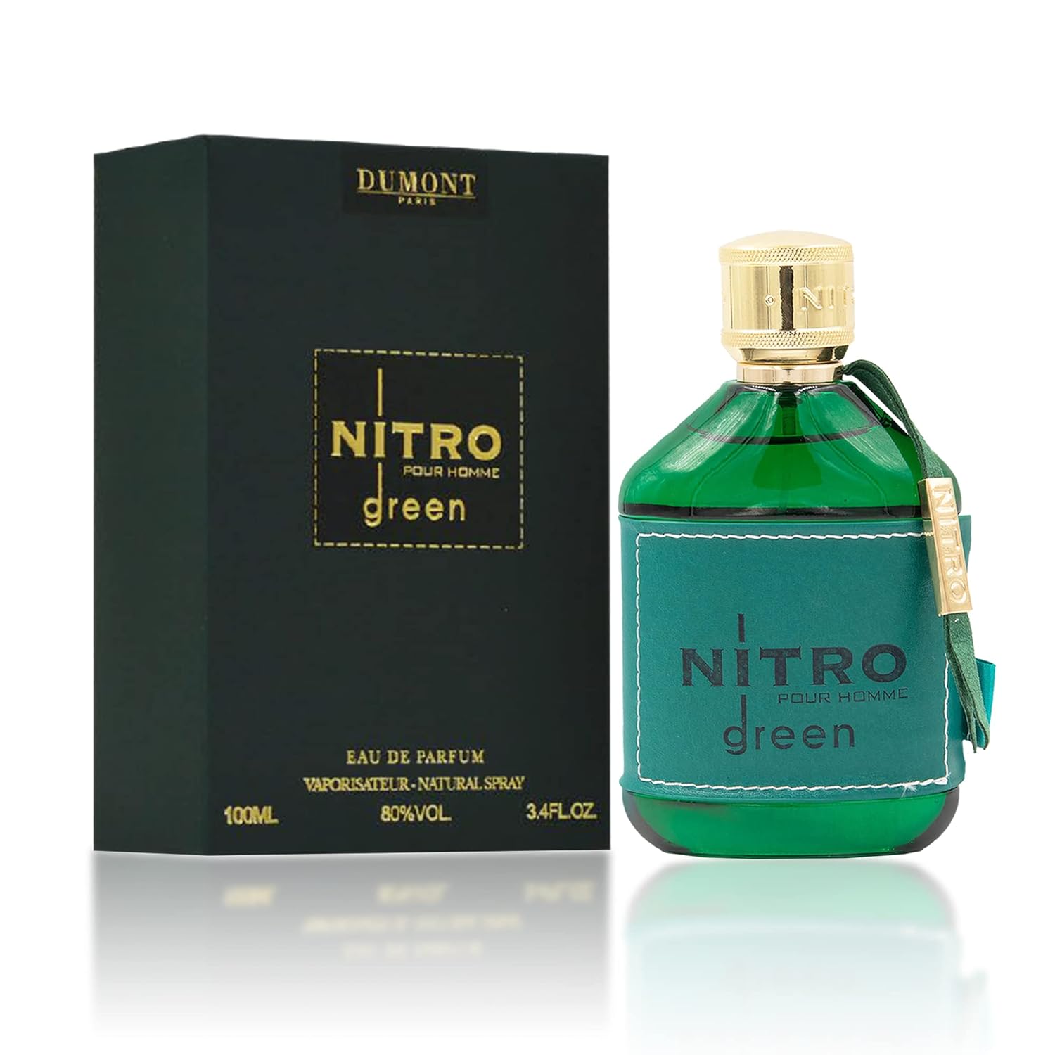 Nitro Green Eau De Parfum - Vibrant Weekend Fragrance - 3.4 Fl Oz Fruit, Woody & Floral Fragrance 3.4 Fl Oz (Pack of 1)