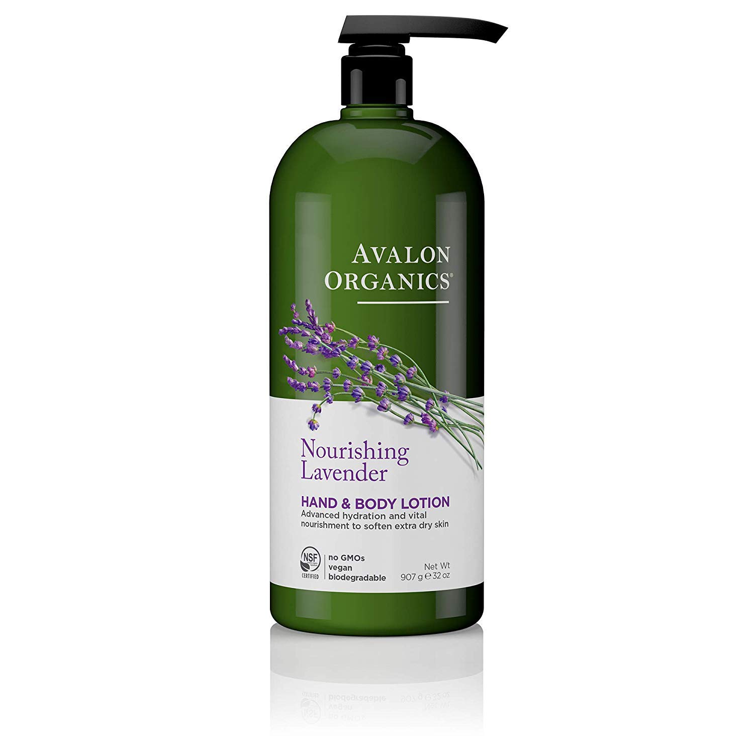 Hand & Body Lotion, Nourishing Lavender, 32 Oz Lavender 32 Ounce (Pack of 1)