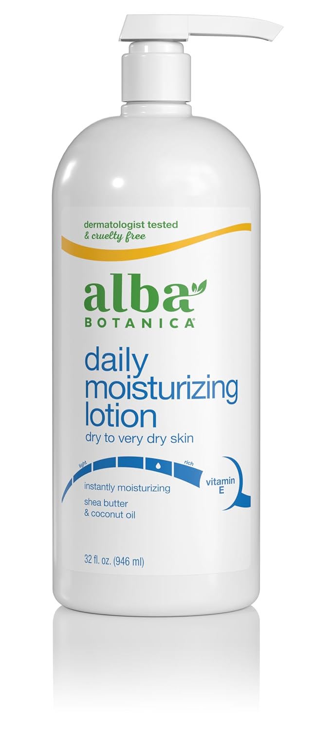 Daily Moisturizing Lotion, Dry to Very Dry Skin, with Shea Butter and Coconut Oil, 32 Oz (Packaging May Vary) Coconut (Dry to Very Dry Skin) 32 Ounce (Pack of 1)