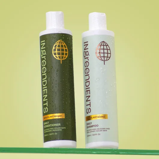 Non Toxic Vegan Shampoo and Conditioner with Organic Ingredients, Apple Cider Vinegar, Tea Tree Oil - Color Safe, Paraben & Gluten Free, Silicone & Sulfate Free, pH Balanced Daily Shampoo & Conditioner