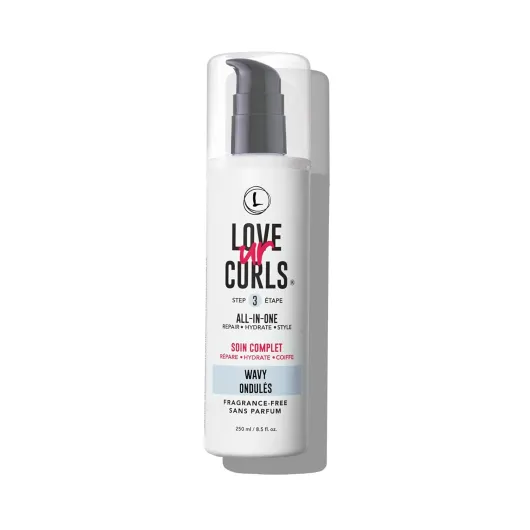 Fragrance Free All in One Curl Cream Styler for Wavy Textured Hair, Repair, Define, Hydrate & Style with Shea Butter, 250mL