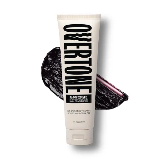 Daily Color Depositing Conditioner, Black Velvet, 4.5 oz, Hydrating, Damage-Free Temporary Hair Color for All Hair Types with Shea Butter & Coconut Oil, Vegan & Cruelty-Free 4.5 Fl Oz (Pack of 1) Black Velvet