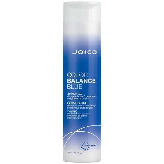 Joico Color Balance Blue Shampoo - For Lightened Brown Hair - Eliminate Brassy Orange Tones - Boost Color Vibrancy & Shine - Protect Against Harmful UV Radiation - With Rosehip Oil & Green Tea Extract 10.1 Fl Oz, New Look