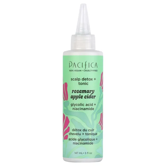 Scalp Detox Tonic – Rosemary Apple Cider Scalp Exfoliator, Apple Cider Vinger Hair Rinse w/ Salicylic Acid for Clarifying Build Up, Vegan Treatment and Pre Shampoo Cleanser - 5 oz