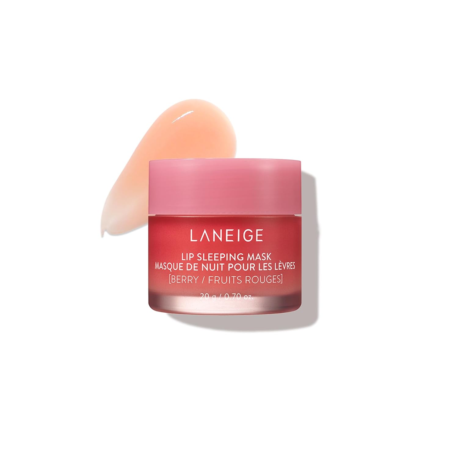 LANEIGE Lip Sleeping Mask: Nourish, Hydrate, Vitamin C, Murumuru & Shea Butter, Antioxidants, Flaky, Dry Lips Berry