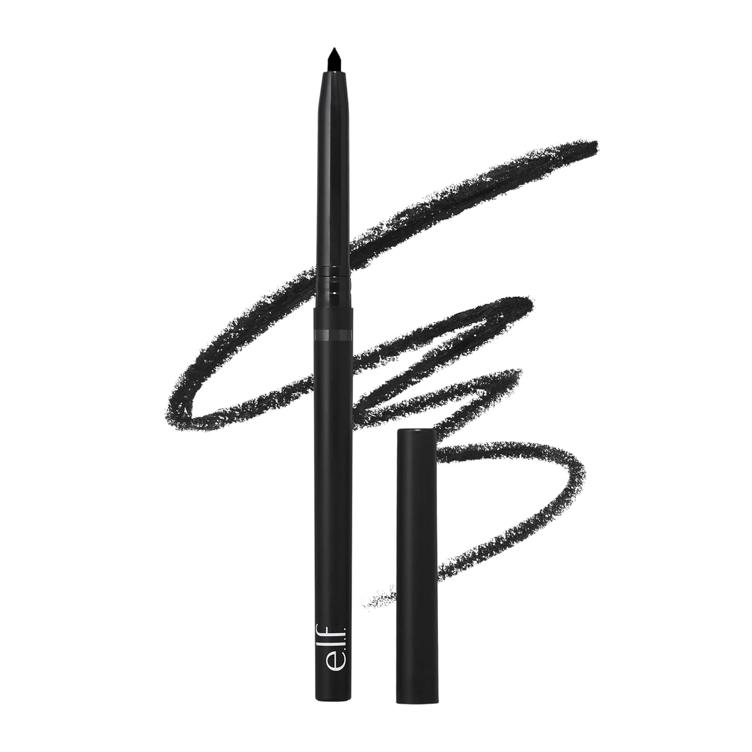 E.l.f - No Budge Retractable Eyeliner, Creamy, Ultra-Pigmented & Waterproof, Creates Bold & Defined Lines, Vegan & Cruelty-Free, Black Black 1 Count (Pack of 1)