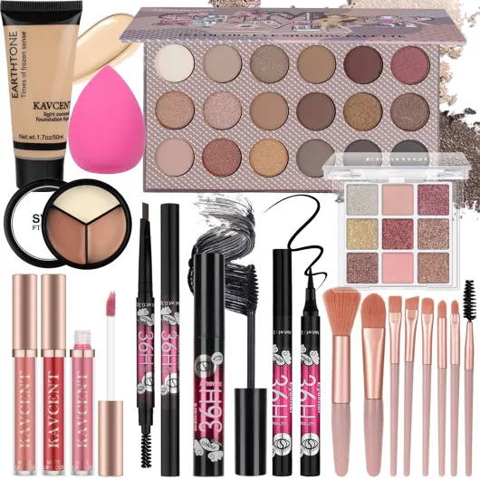 Makeup Kit for Women Teens Full Kit Makeup Gift Set for Women Teen Girls Eyeshadow Foundation Concealer Makeup Kit for Teens 13-15 Teenagers Christmas Gift