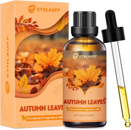 Autumn Leaves Essential Oil, 100ml Fall Leaves Essential Oil for Diffusers for Home, Autumn Scented Oils for Candle & Soap Making, Bath Bombs, Massage - 3.38FL.OZ Autumn Leaves 3.38 Fl Oz (Pack of 1)