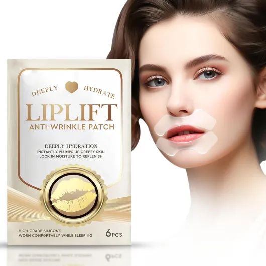 Anti Wrinkle Patches for Lip, Smile Line patches, Silicone Sticker for Smooth Fine Lines, Collagen Mask for Lip Lift, Fast Acting Gold/LipAntiWrinklePatches