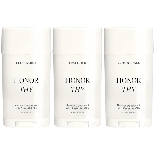 Aluminum Free Deodorant for Women & Men – Clean, Plant-Based, & Premium Odor Control Formula with Tea Tree & Essential Oils - Non toxic, Fragrance Free Natural Deodorant for Sensitive Skin - (3 Pack) Variety Pack 2.65 Ounce (Pack of 3)