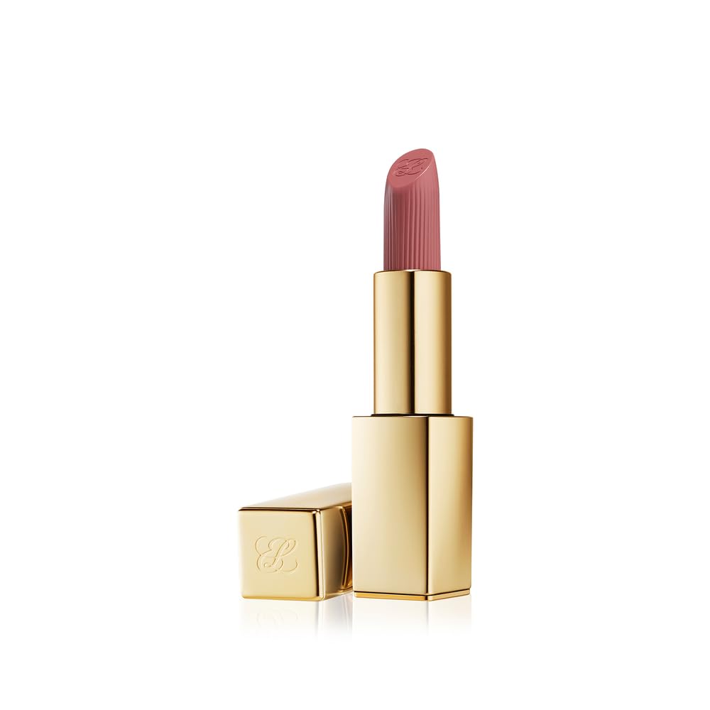 Estée Lauder Pure Color Long Lasting Cream Lipstick for Women with Cream Finish - Plumping & Nourishing, 0.12 Ounce 561 Intense Nude - Mauve with a warm undertone Standard