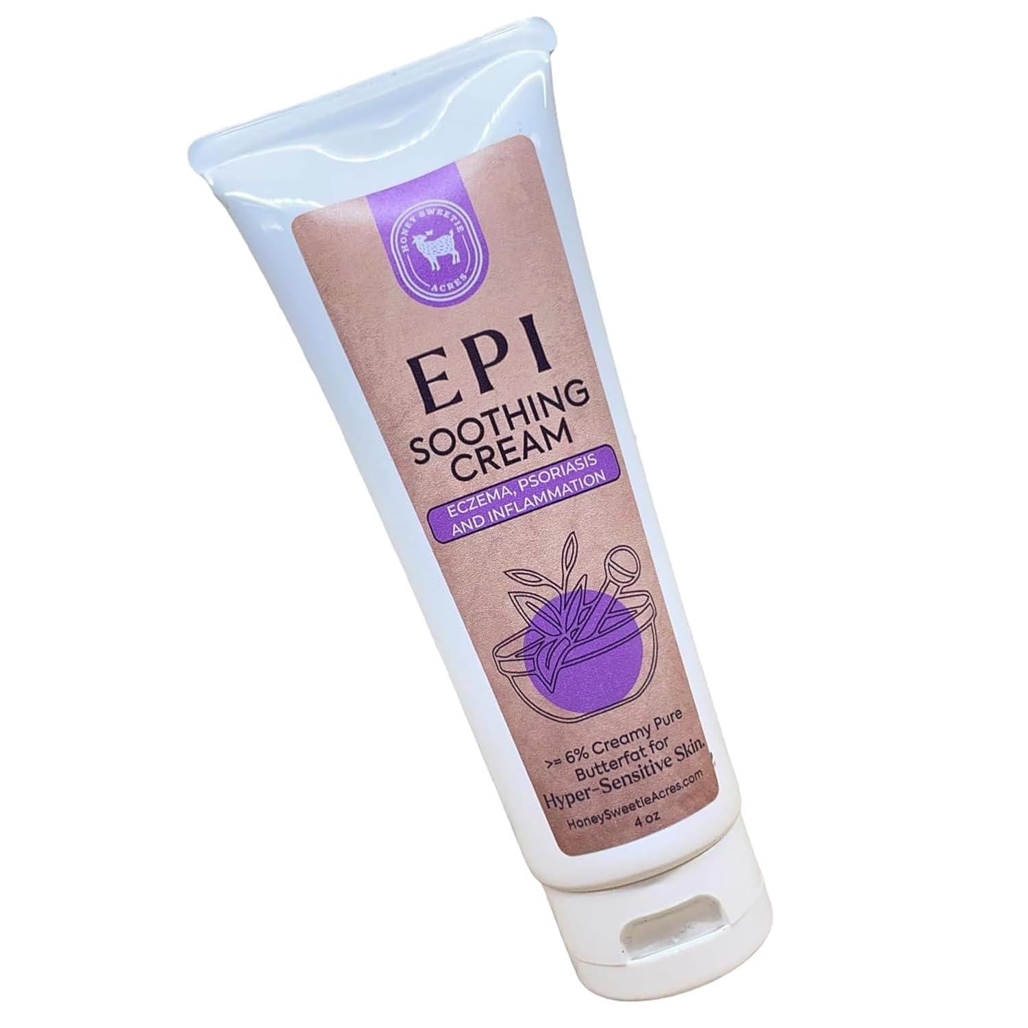 Fresh Off The Goat All-Natural 4 Ounce EPI Lotion is a cruelty-free, handmade lotion that hydrates and moisturizes - Made in the USA