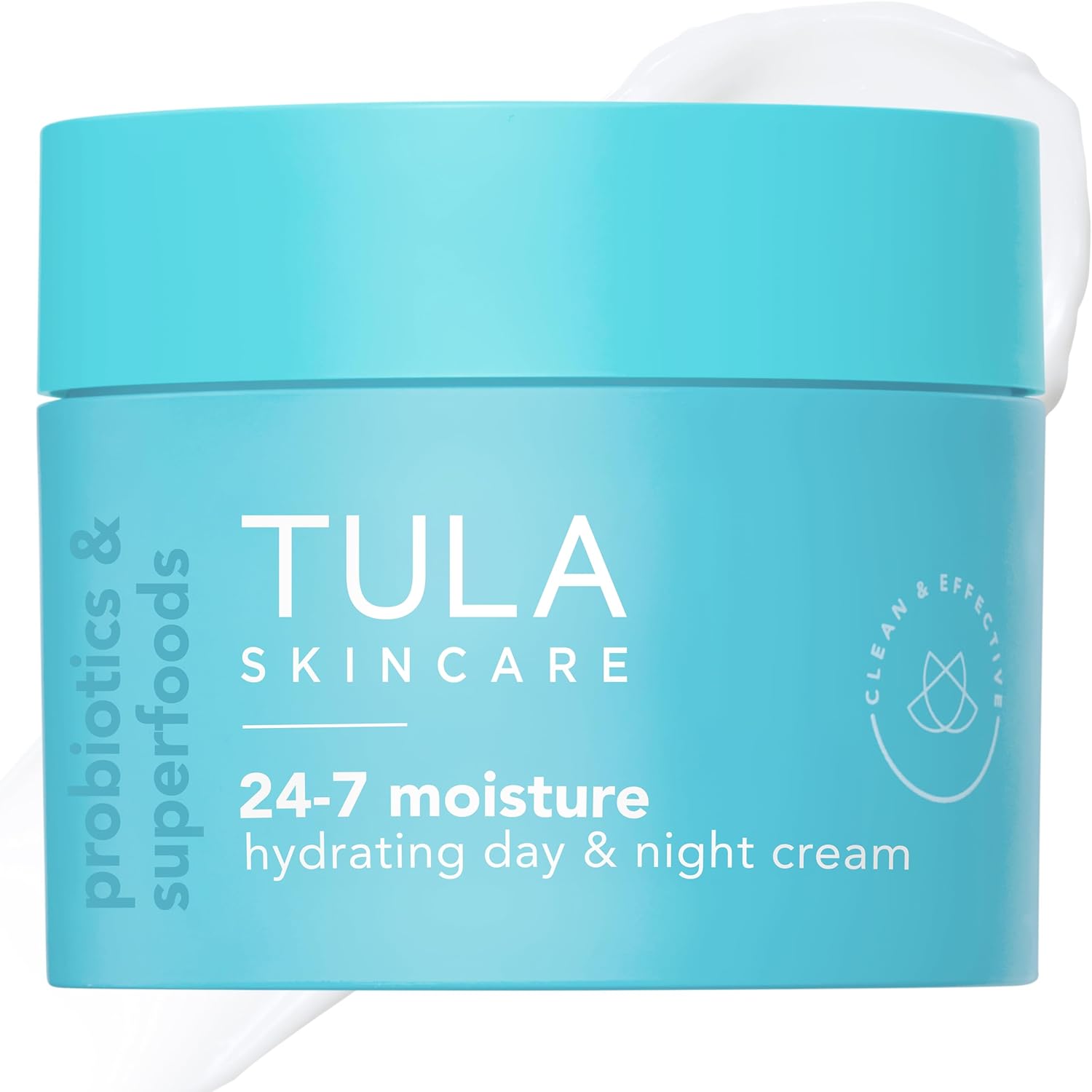 TULA Skin Care 24-7 Hydrating Day & Night Cream - Nourishing Moisturizer for Face, Maintain Skin Balance & Improve Skin Smoothness, Contains Watermelon & Apple Extract Supersize - 3.4 oz.