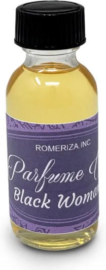 Black Women Fragrance Body Oil - Scented Fragrance - Women Scented Perfume - Strong Essence Long Lasting Perfume - Body Oil Beauty Boston Glass Bottle (1 oz) 1 Fl Oz (Pack of 1)