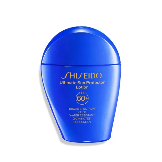 Shiseido Ultimate Sun Protector Lotion - Invisible Broad-Spectrum Sunscreen for Face & Body - Lightweight Formula - All Skin Types SPF 60+ Lotion, 1.7 Fl Oz