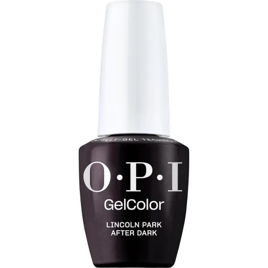 OPI GelColor LED Cure Gel Nail Polish - White, Gray & Black Shades - Salon-Quality Shine, Long-Lasting Wear - Easily Soak Off Removal - Vegan & HEMA Free - 0.5 Fl Oz Lincoln Park After Dark - Opaque Dark Cool Purple