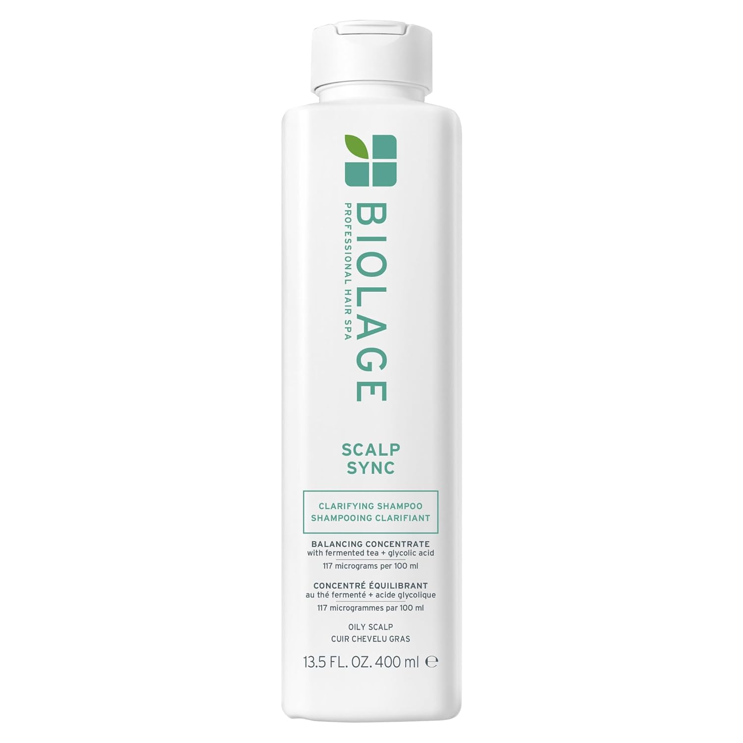 Biolage Scalp Sync Clarifying Shampoo - Residue & Buildup Remover, For Oily Scalp, With Fermented Tea & Glycolic Acid, Vegan & Paraben-Free, Packaging May Vary 13.5 Fl Oz