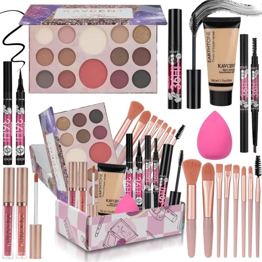 Makeup Kit for Women Teen Girls Full Kit Makeup Sets for Teens Eyeshadow Makeup Gift Set fo Women Teenagers Christmas Makeup Kits for Teens KAVCENT Teens Girls Makeup Set