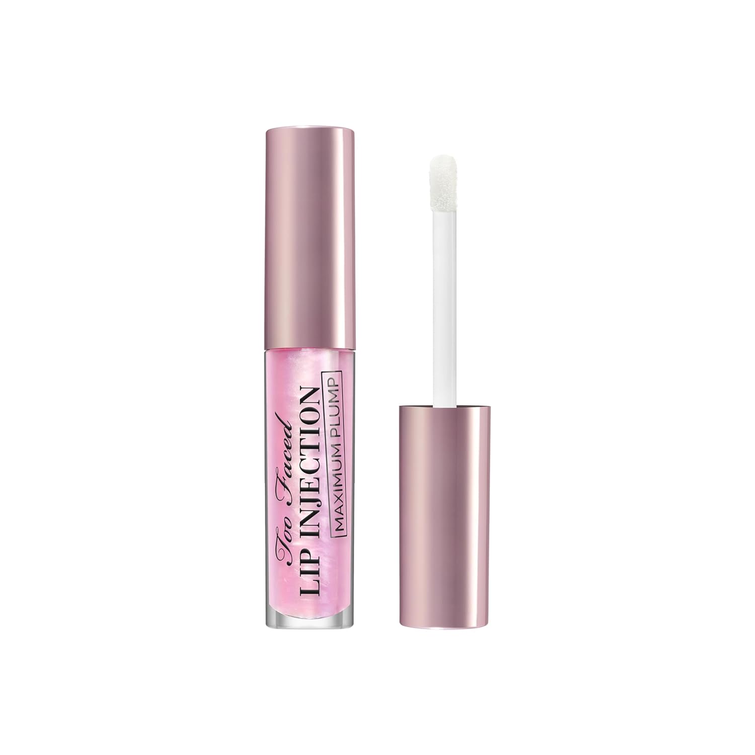 Too Faced Lip Injection Maximum Plump Extra Strength Lip Plumper Gloss - Hydrating, Volumizing, + Plumping, 0.14 Fl Oz 01 Original (Clear) Travel Size- 0.1 Fl Oz