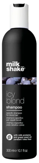 Milk shake icy blond shampoo award winning shampoo with black pigment to cool brassy tones and enhance platinum blonde hair ideal for maintaining icy, ash-toned color 10.1 Fl Oz (Pack of 1) Shampoo
