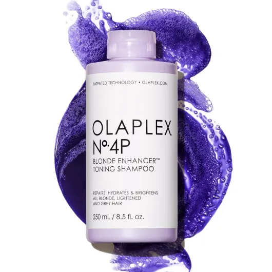 Olaplex No - 4P Blonde Enhancer Purple Toning Shampoo, Repairs, Hydrates, & Brightens All Blonde, Lightened, & Grey Hair 8.5 Fl Oz (Pack of 1)