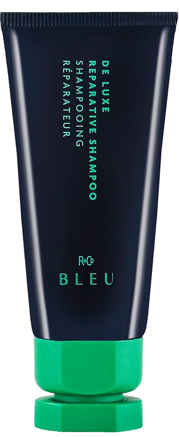 R+Co BLEU De Luxe Reparative Shampoo - Hydrates + Strengthens + Adds Shine - Vegan, Sustainable + Cruelty-Free - 1.2 Ounce (Pack of 1)