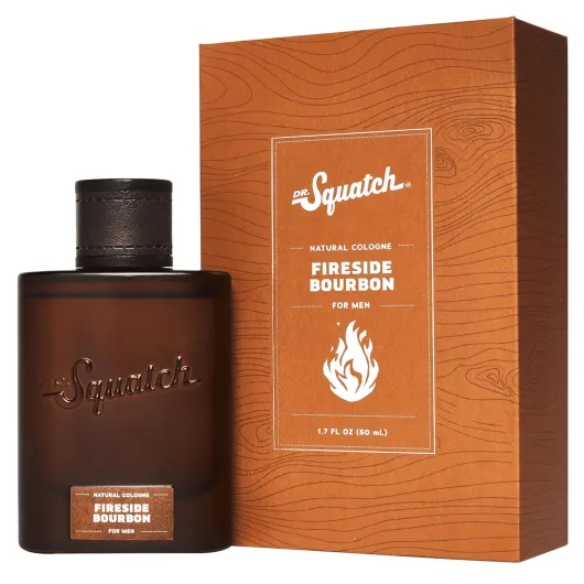 Dr - Squatch Natural Cologne for Men - Scent-Lock Technology and Sustainably-Sourced Ingredients - Fireside Bourbon Cologne (1.7 fl oz)