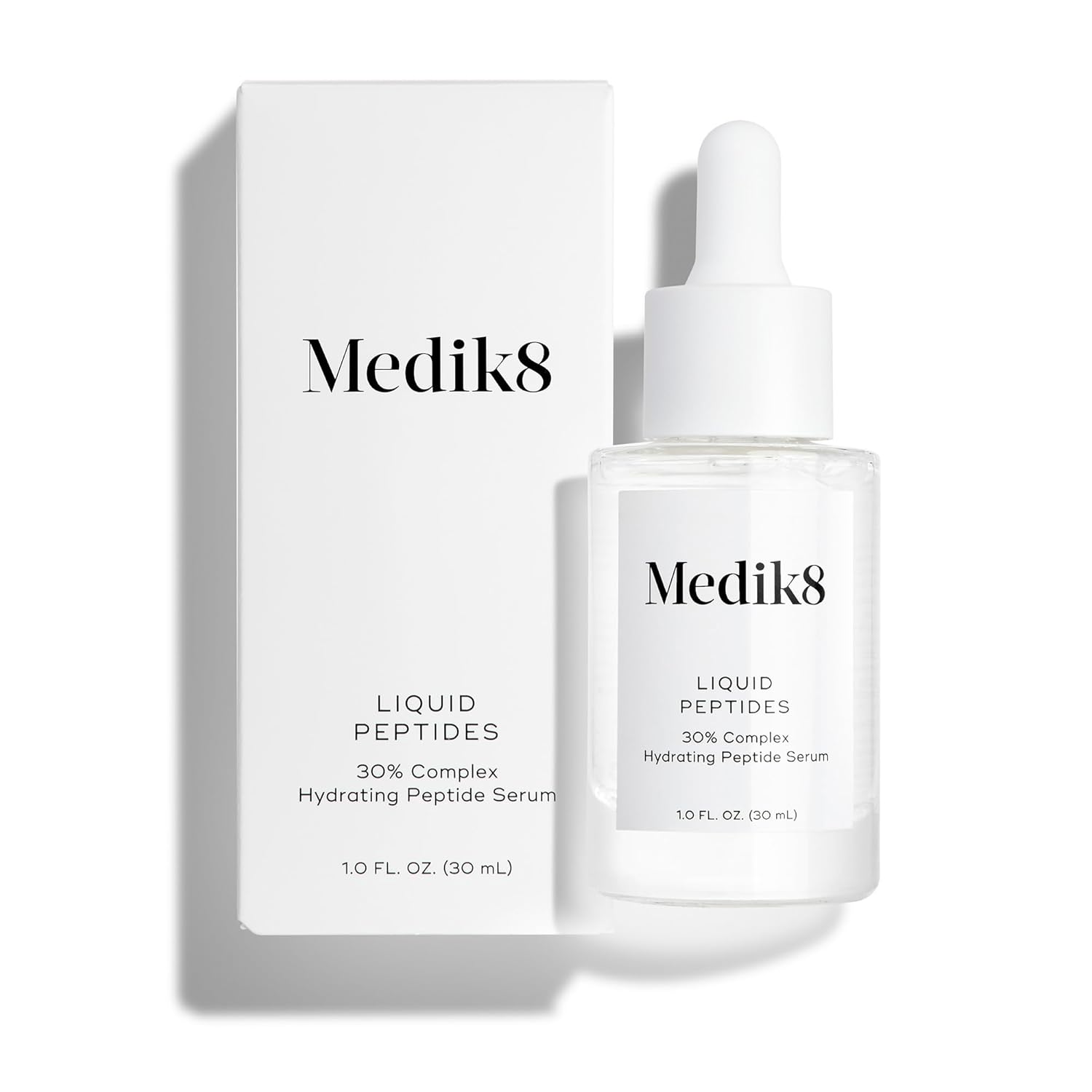 Liquid Peptides - Regenerating Multi Peptide Serum - Smooths Wrinkles and Fine Lines - Hydrating, Brightening, Plumping - 1.0 oz