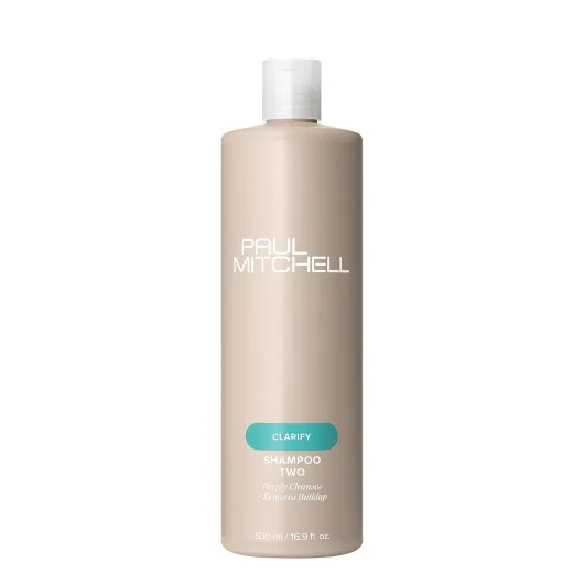 Paul Mitchell Shampoo Two, Clarifying Shampoo, Deep Cleanses + Removes Buildup, For All Hair Types, Especially Oily Hair 16.9 Fl Oz (Pack of 1)