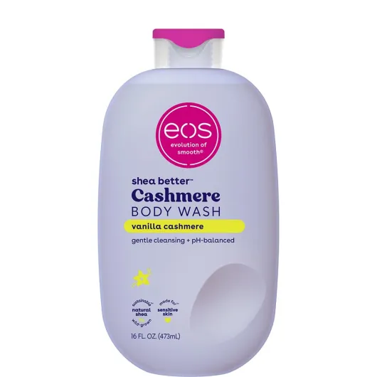 Shea Better Cashmere Body Wash, Vanilla Cashmere, Moisturizing, pH Balanced Body Wash, Creamy Gel Formula, Paraben & Phthalate Free, Sensitive Skin, 16 fl oz Vanilla Cashmere 16 Ounce (Pack of 1)