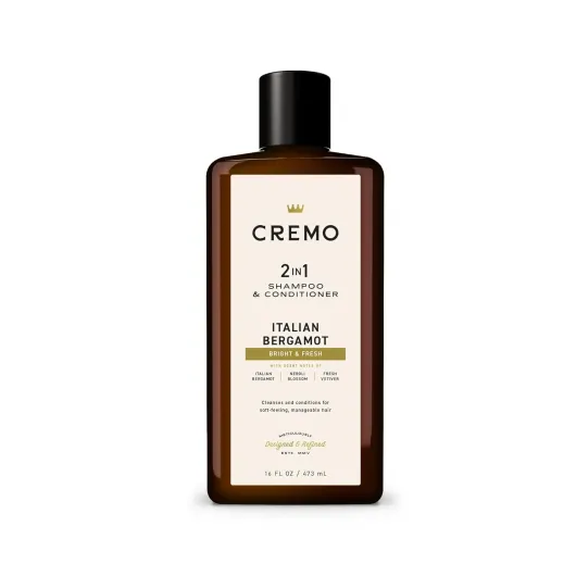 Italian Bergamot 2 in 1 Shampoo & Conditioner for Men, Notes of Italian Bergamot, Neroli Blossom, and Fresh Vetiver, 16 Fl Oz Italian Bergamot 16 Fl Oz (Pack of 1)