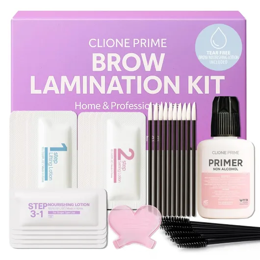 At Home Brow Lamination Kit - DIY Eyebrow Lamination Kit Professional Eye Brow Perm Kit Instant DIY Eyebrow Lift Kit for Fuller Thicker Brows Lasts For Upto 8 Weeks