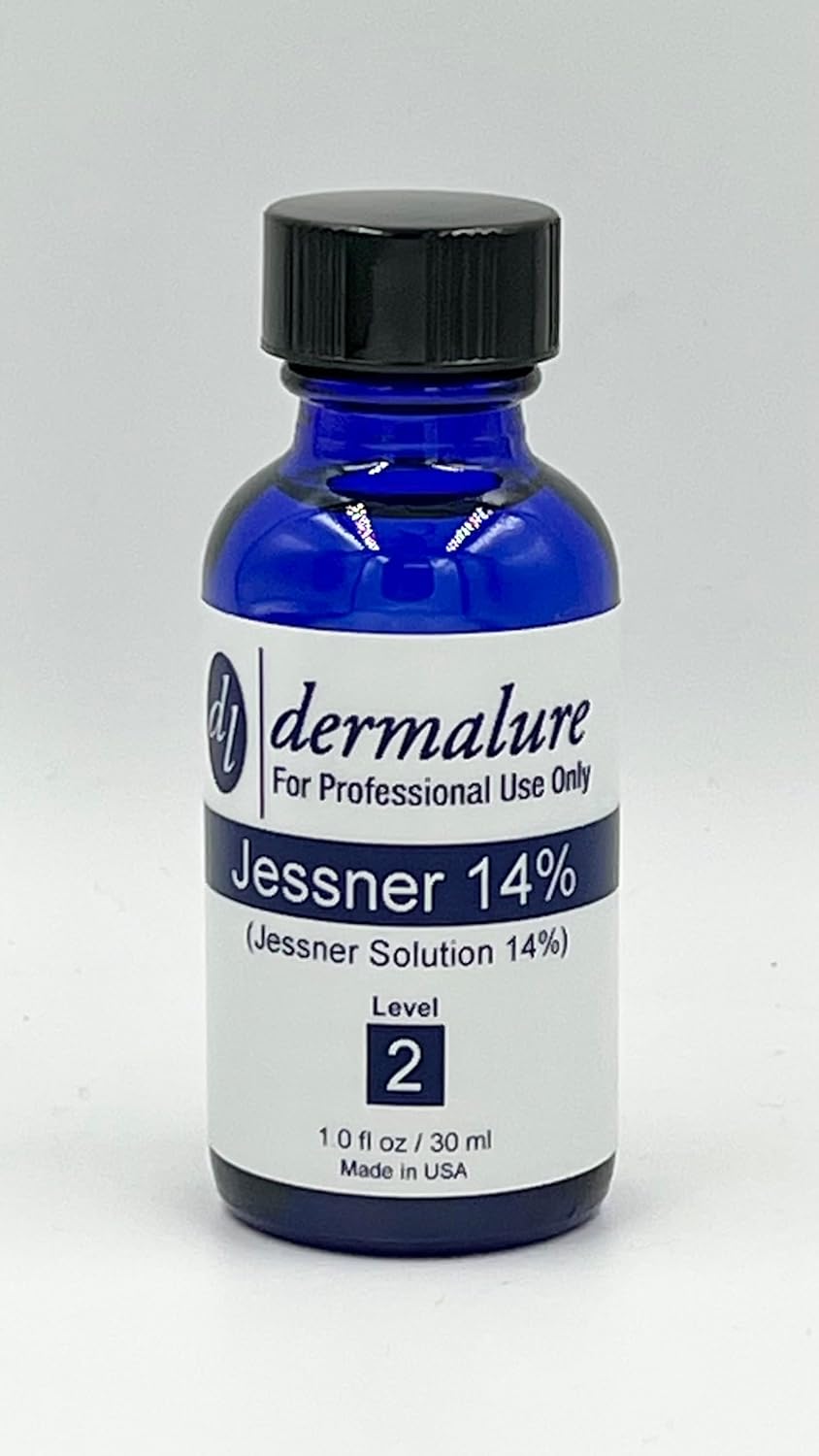 Jessner Solution Acid Peel 14% 1oz - 30ml (Level 2 pH 1.9) - Exfoliating, Brightening, Improves Skin Texture and Tone - Face Peel - Facial-Alpha-Beta-Peels 1 Fl Oz (Pack of 1)