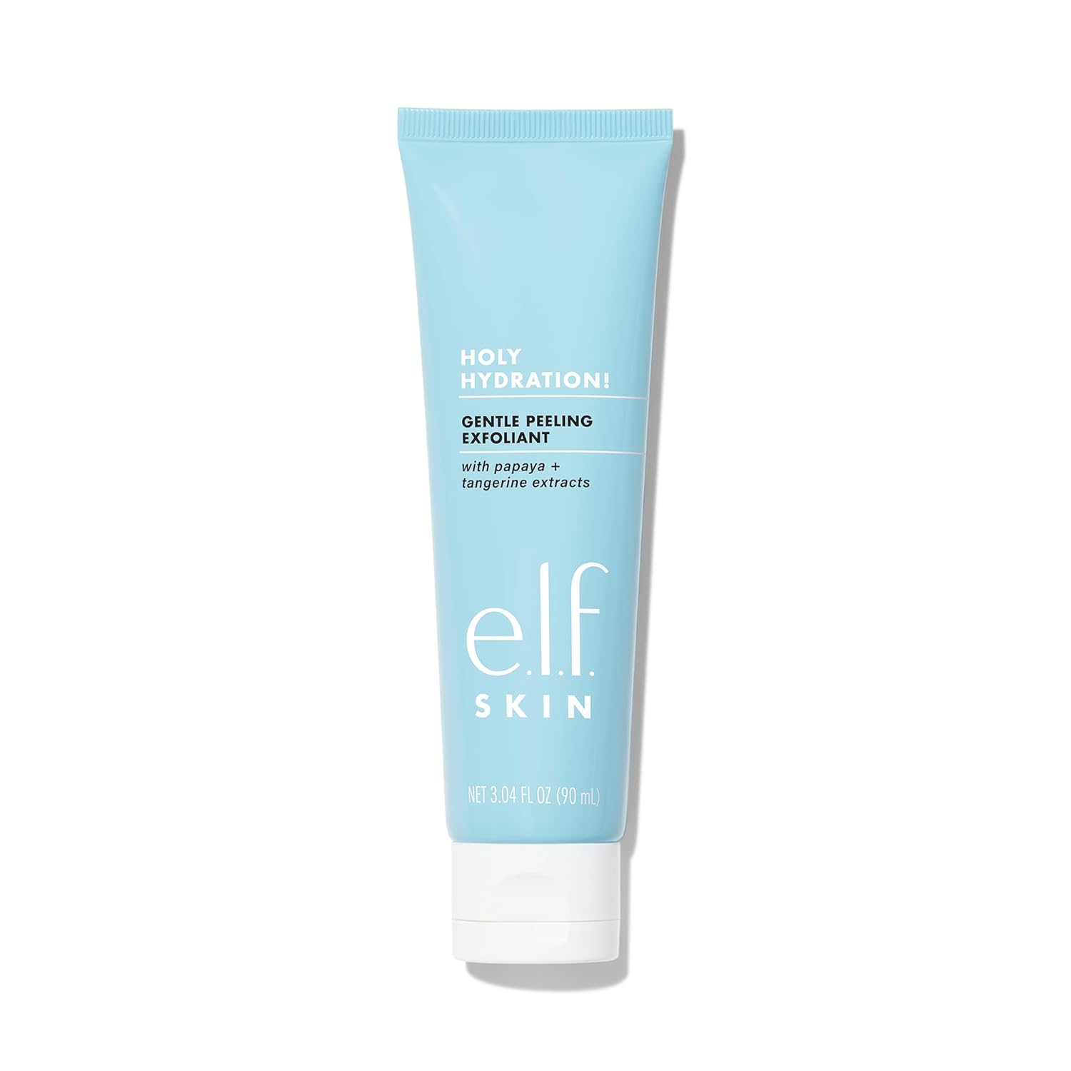 E.l.f - SKIN Gentle Peeling Exfoliant, Cleanser, Effective, Easy to Apply, Peels Away Dead Skin, Removes Dirt, Ideal for All Skin Types White 3.04 Fl Oz (Pack of 1)