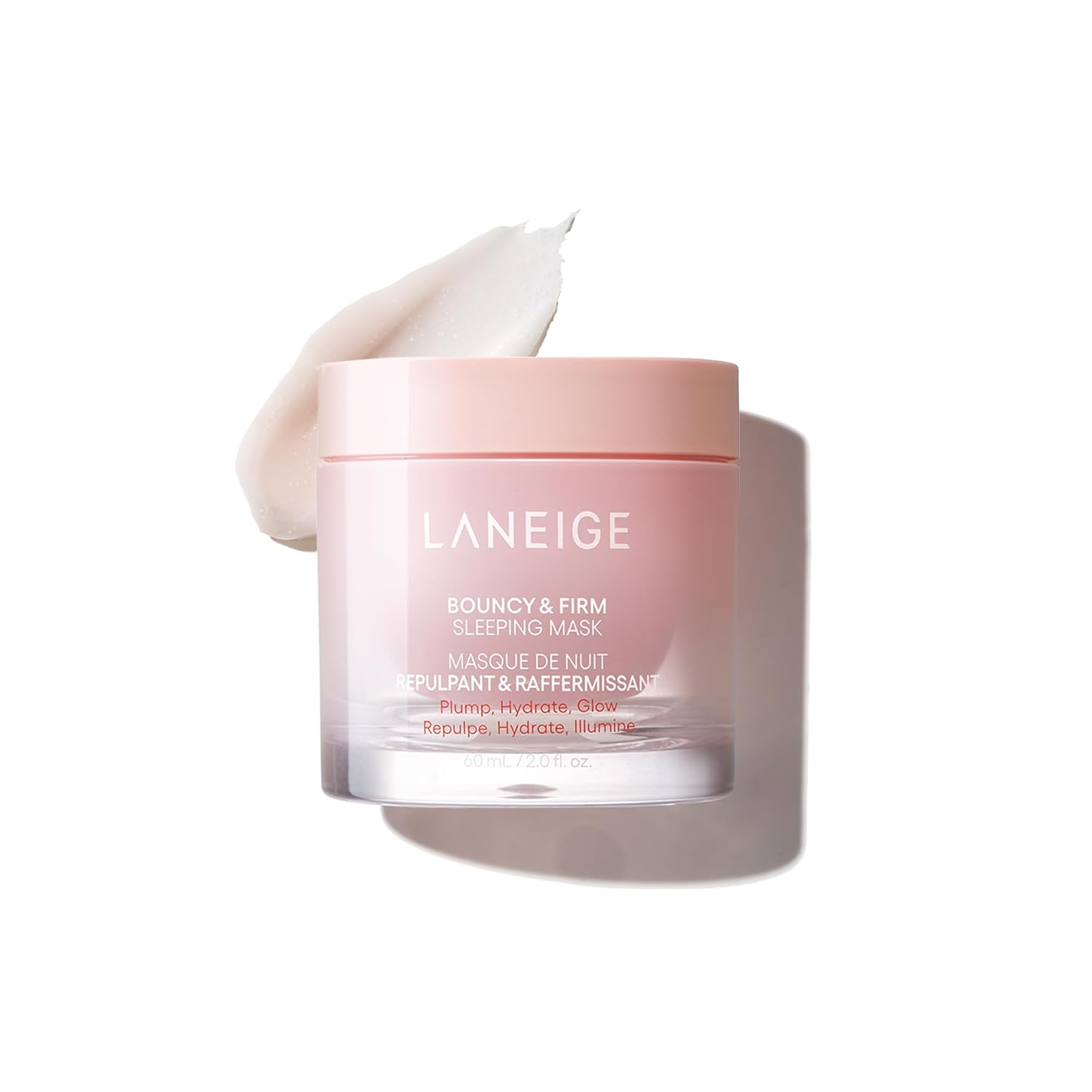 LANEIGE Bouncy and Firm Sleeping Mask: Revitalize, Smooth, Peony & Collagen Complex, Barrier-Boosting Hydration 2.0 fl - oz./60 ml