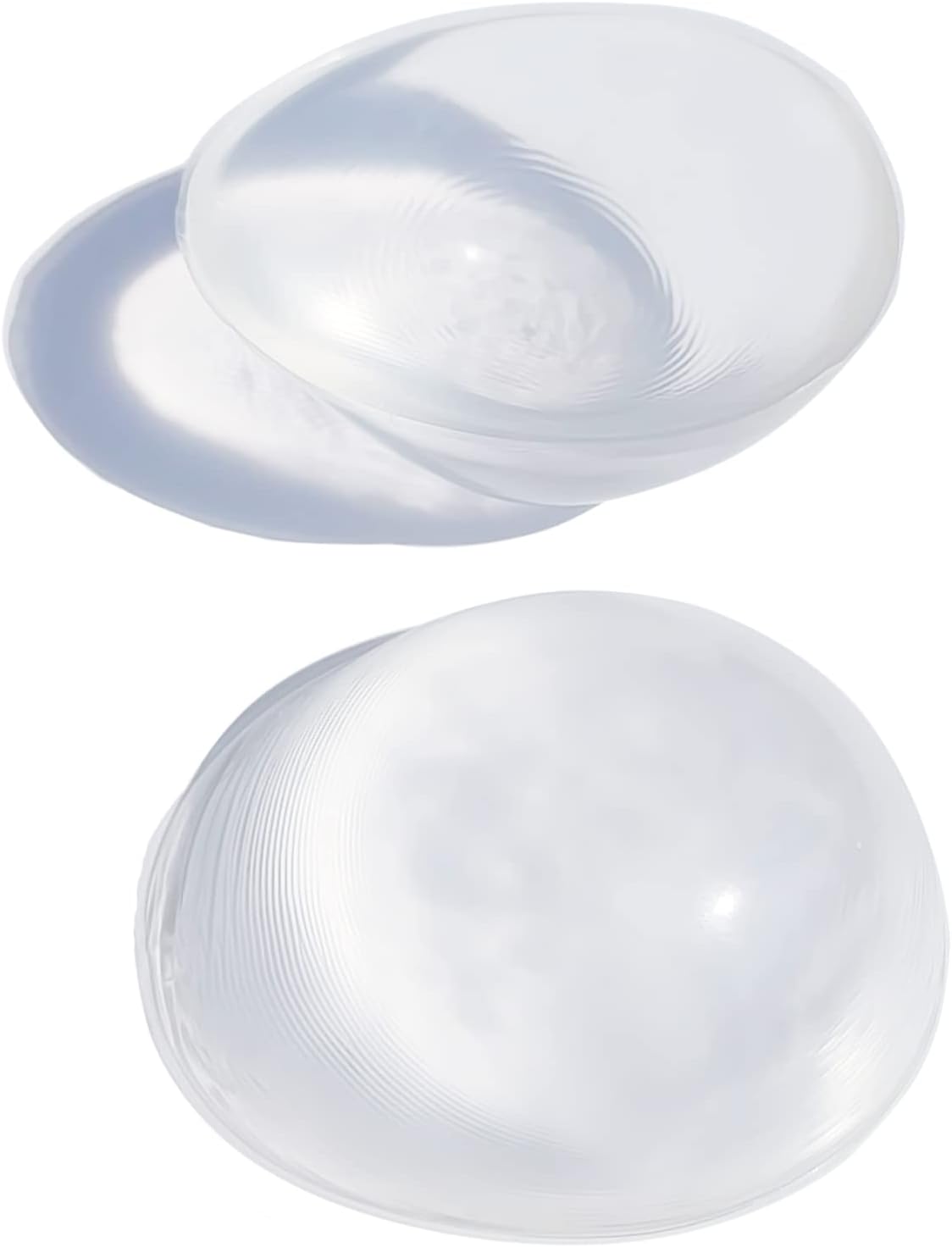 Concave Breast Forms - Round Bra Inserts Silicone Breast Prosthesis Padding Enhancers Size C D Cup Pair