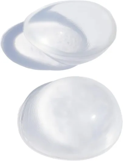 Concave Breast Forms - Round Bra Inserts Silicone Breast Prosthesis Padding Enhancers Size C D Cup Pair