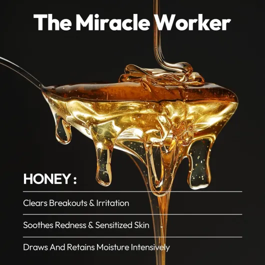 Honey Sheet Mask, Daily Face Mask with Hyaluronic Acid and Antioxidants to Hydrate and Tighten Dry Skin, Korean Beauty Favorite, 5-Pack Honey - 5ct