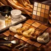 Blonde hair color on brown skin tones for luxurious, luminous style