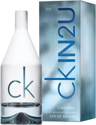 Calvin Klein CKIN2U For Him, Eau de Toilette for Men, Aromatic Fragrance With Notes of Tangelo, Pimiento, Cool Musk’s, Medium Longevity 100 ml (Pack of 1)