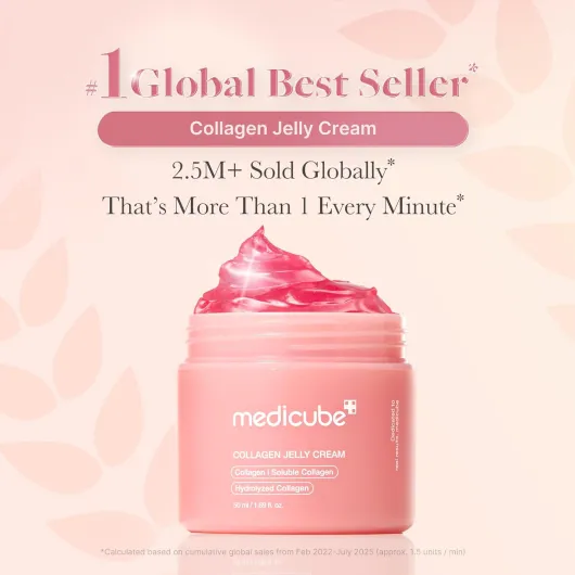 Collagen Jelly Cream- Niacinamide & Freeze-Dried Hydrolyzed Collagen - Boosts skin's barrier hydration and gives 24h Glow & Lifted Look - Korean skincare (1.69 Fl Oz) Collagen, 1.69 fl.oz